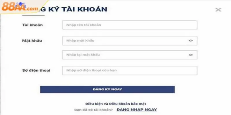 Đăng Ký 88aa | Hướng Dẫn Tạo Tài Khoản Nhà Cái 88aa Uy Tín 2 Quy trình đăng ký 88AA chi tiết mới nhất năm 2025